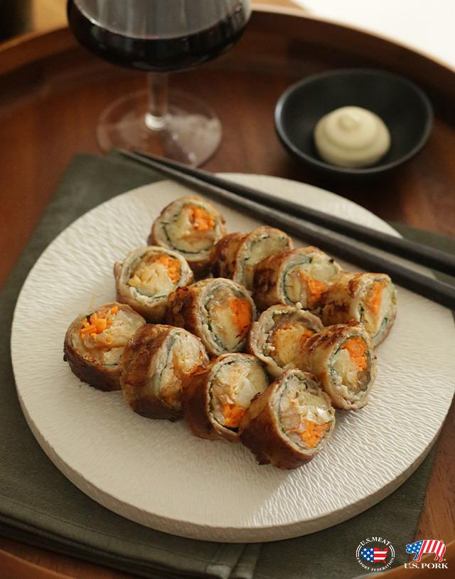 삼겹살 야채 김치말이